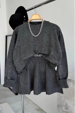 220447 TOPTAN ANTRASİT ETEK TAKIM