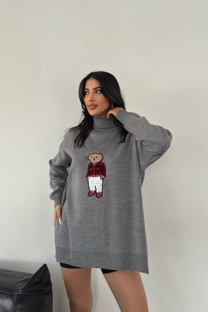 220452 TOPTAN GRİ KAZAK