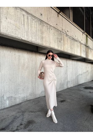 220467 beige DRESS