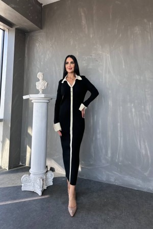 220484 TOPTAN SİYAH ELBİSE