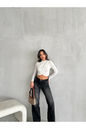 220492 TOPTAN BEYAZ BLUZ