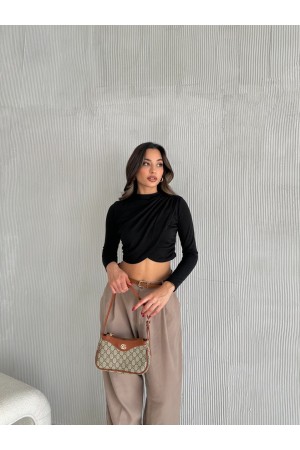 220494 TOPTAN SİYAH BLUZ