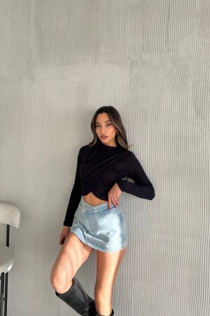 220495 Navy blue BLOUSE