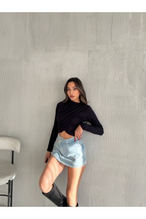 220495 TOPTAN LACİVERT BLUZ