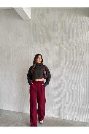 220523 TOPTAN BORDO PANTOLON