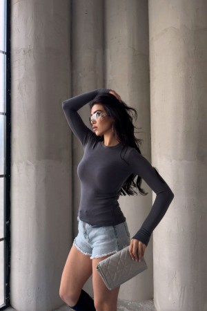 220541 TOPTAN ANTRASİT BLUZ