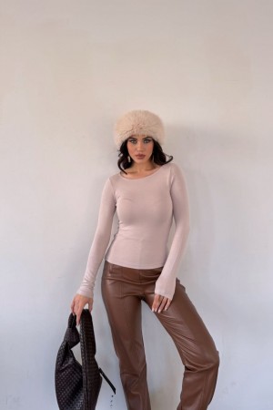 220548 TOPTAN BEJ BLUZ