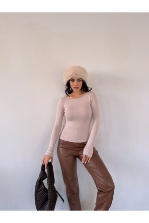 220548 TOPTAN BEJ BLUZ