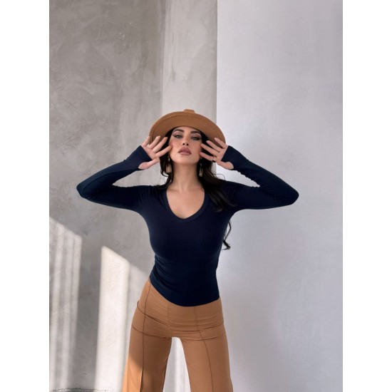 220559 Navy blue BLOUSE