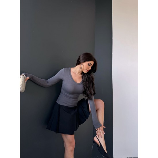 220563 anthracite BLOUSE