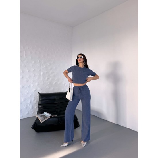 220567 Navy blue Pants suit