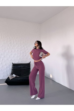 220571 TOPTAN GÜL KURUSU PANTOLON TAKIM