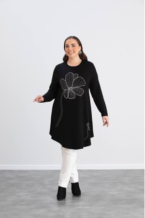 220576 TOPTAN SİYAH TUNİK