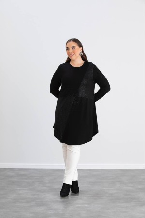 220577 TOPTAN SİYAH TUNİK