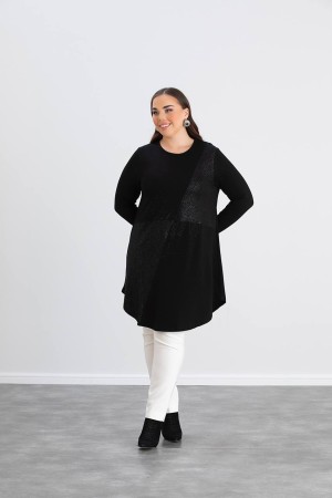 220577 TOPTAN SİYAH TUNİK