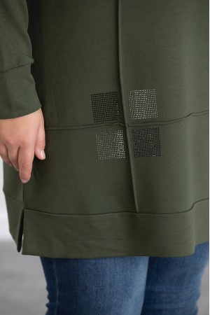 220582 TOPTAN HAKİ TUNİK