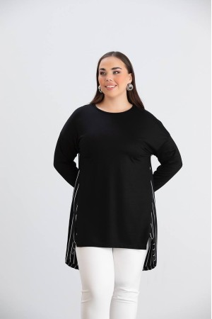 220587 TOPTAN SİYAH TUNİK