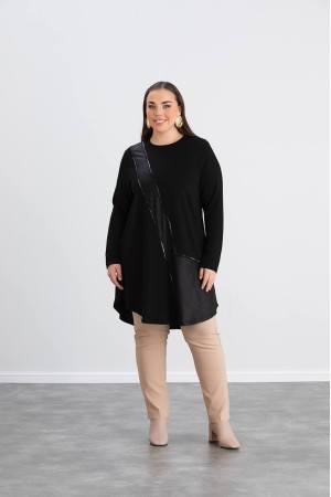 220588 TOPTAN SİYAH TUNİK