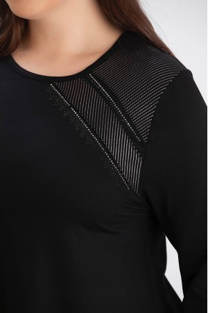 220590 TOPTAN SİYAH TUNİK