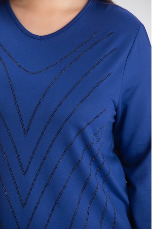 220591 TOPTAN SAKS BLUZ