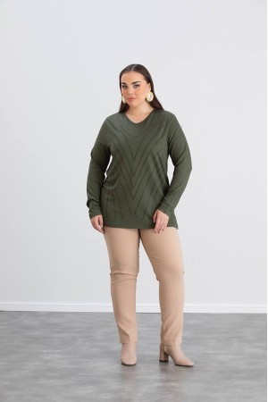 220594 TOPTAN HAKİ BLUZ