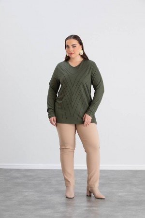 220594 khaki BLOUSE