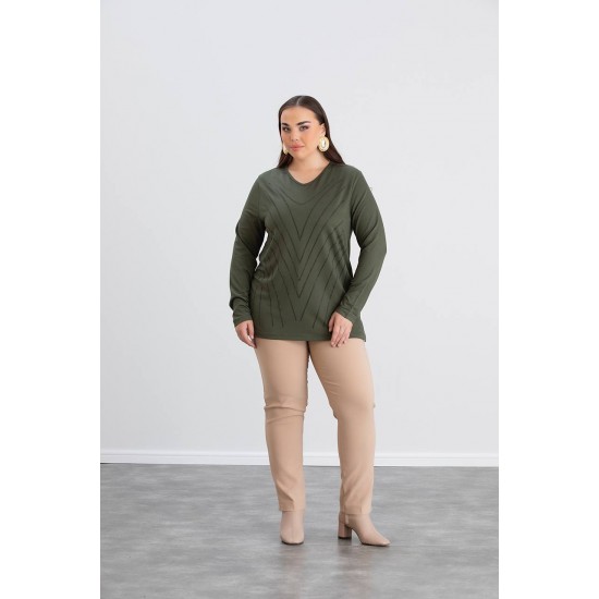 220594 khaki BLOUSE
