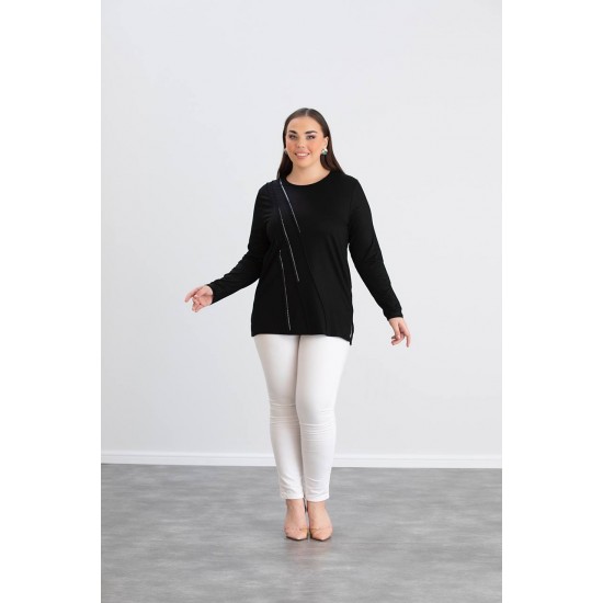 220600 black BLOUSE