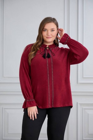 220628 TOPTAN BORDO BLUZ
