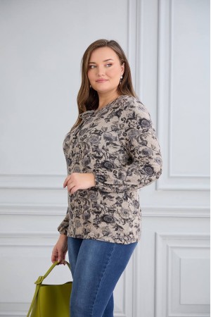 220640 TOPTAN DESENLİ BLUZ