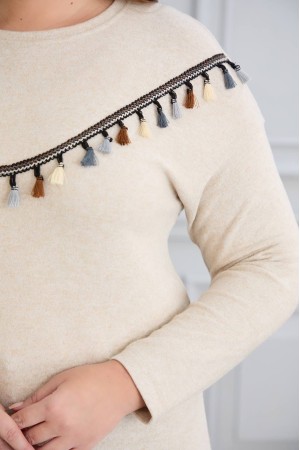 220647 TOPTAN BEJ BLUZ