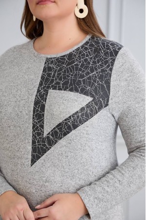 220650 TOPTAN GRİ BLUZ