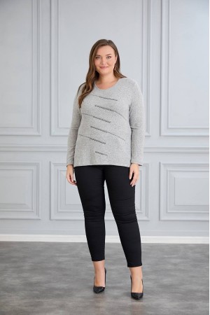 220656 TOPTAN GRİ BLUZ