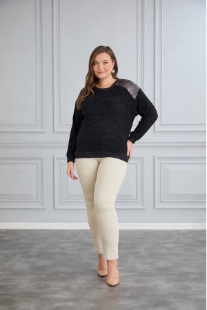 220660 TOPTAN SİYAH BLUZ