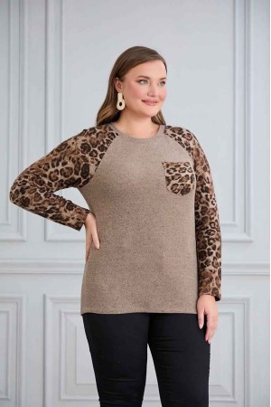 220661 TOPTAN BEJ BLUZ