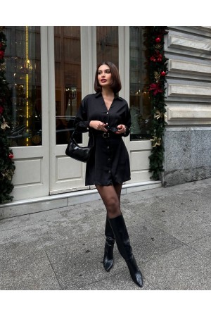 220700 TOPTAN SİYAH ELBİSE