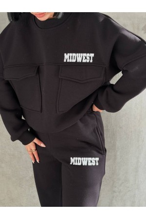 220742 TOPTAN SİYAH EŞOFMAN TAKIM