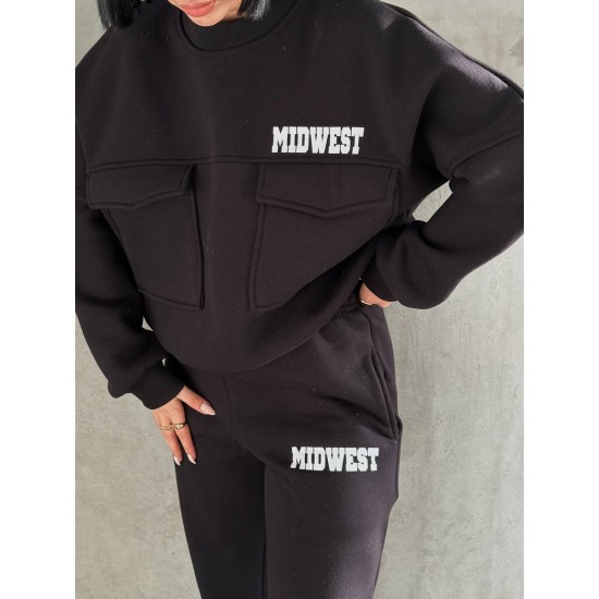 220742 TOPTAN SİYAH EŞOFMAN TAKIM