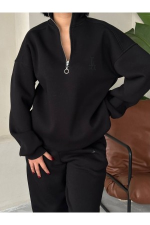 220747 TOPTAN SİYAH EŞOFMAN TAKIM