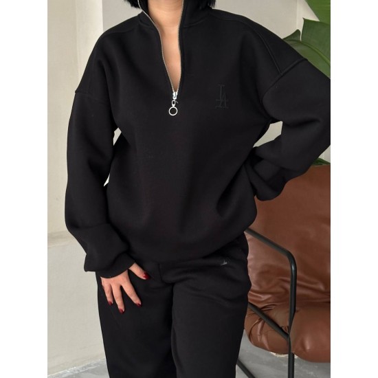 220747 TOPTAN SİYAH EŞOFMAN TAKIM