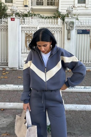 220756 TOPTAN BORDO EŞOFMAN TAKIM