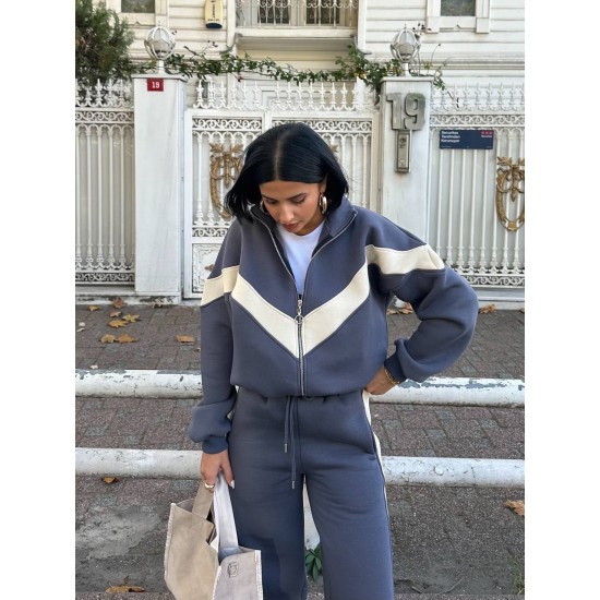 220756 TOPTAN BORDO EŞOFMAN TAKIM