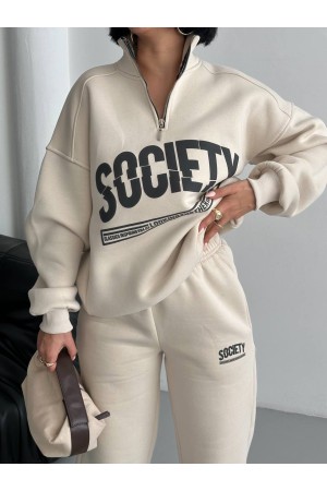 220763 beige Track suitcase