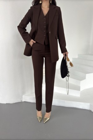 220849 TOPTAN KAHVE PANTOLON TAKIM