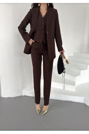 220849 TOPTAN KAHVE PANTOLON TAKIM