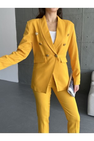 220858 yellow Pants suit