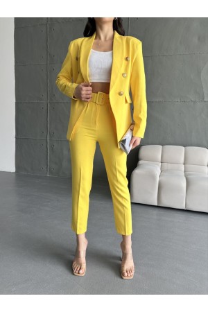 220863 TOPTAN SARI PANTOLON TAKIM