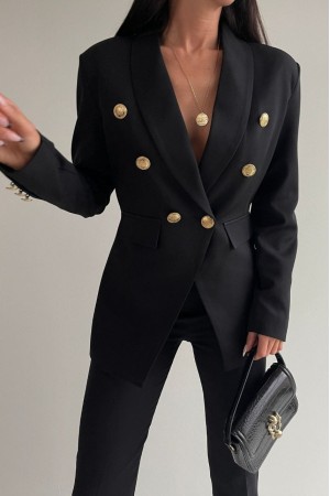 220867 black Pants suit
