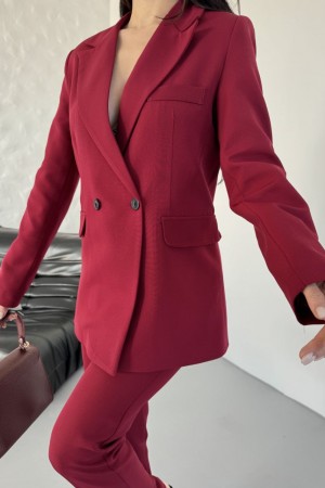 220869 TOPTAN BORDO PANTOLON TAKIM