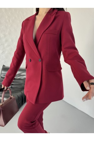 220869 TOPTAN BORDO PANTOLON TAKIM